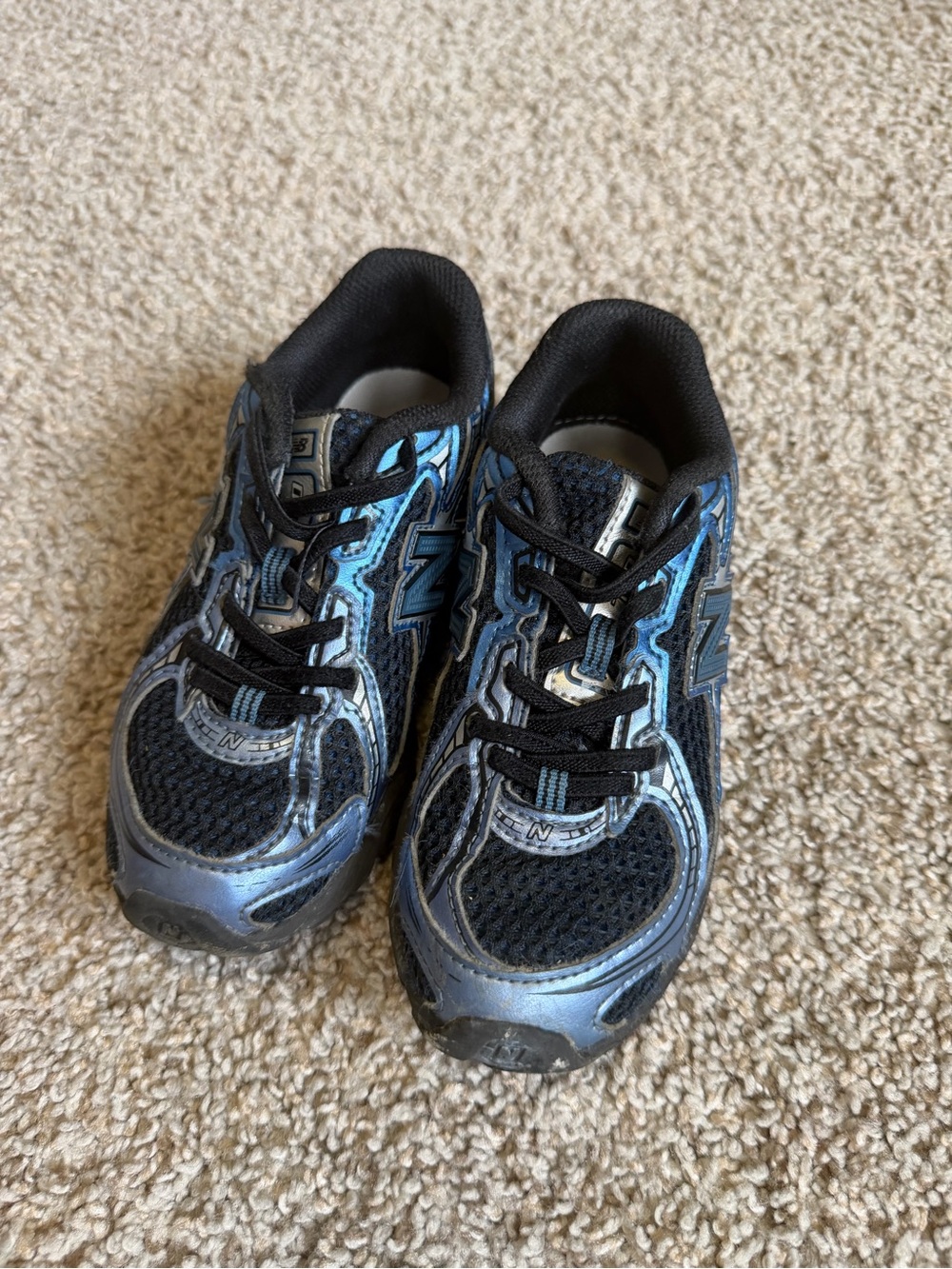 Kids Black & Blue NEW BALANCE 740 Athletic Sneakers